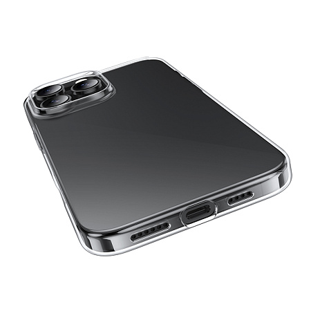Чехол силиконовый для iPhone 16 Pro, Light series TPU, HOCO, прозрачный