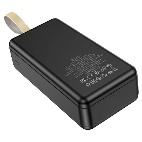 Универсальный Доп. Аккумулятор 30000mAh, J87B, HOCO, выход 1 USB (18W), 1 PD (20W), вход Micro/Type-C, черный