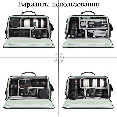 Сумка водонепроницаемая для фотоаппарата, камеры и др., 5016, PULUZ, складная, черный