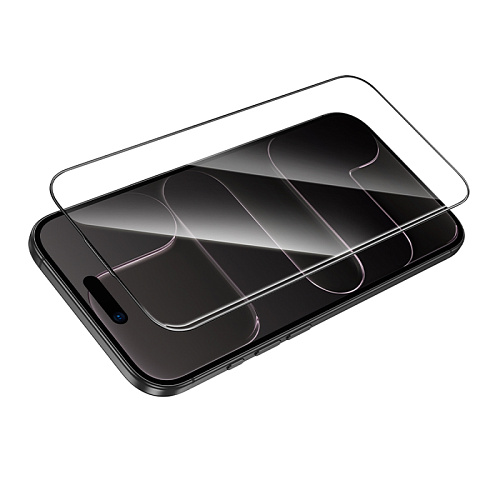 Защитное стекло для iPhone 17 Air, G16, HOCO, Guardian shield series full-screen 5D large arc tempered glass, черное