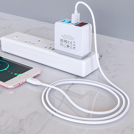 USB Кабель Micro, HOCO, X1, (2 штуки в упаковке), белый