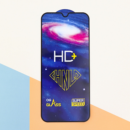 Защитное стекло на Xiaomi Redmi 15C (4G), HD+, прозрачное с черной рамкой, X-CASE