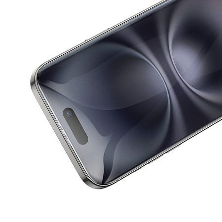Защитное стекло для iPhone 15/16, A777, HOCO, HD, рамка черная