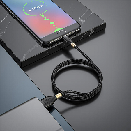 USB Кабель Micro, HOCO, U92, 1.2m, черный