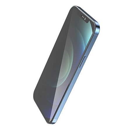 Защитное стекло на iPhone 12 mini (5.4) A21, HOCO, Shatterproof edges full screen anti-spy tempered glass, черное