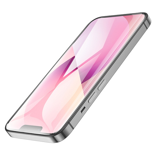Защитное стекло на iPhone 13 Pro Max (6.7)/14 Plus, G8, HOCO, 3D Full screen fine edge anti-fall tempered glass, черное