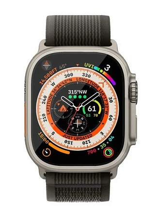 Защитное стекло на Apple Watch, 49mm, 3D Full glue, черное