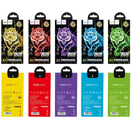 Защитное стекло на iPhone X/XS/11 Pro (G5), HOCO, Full screen silk screen HD, черное