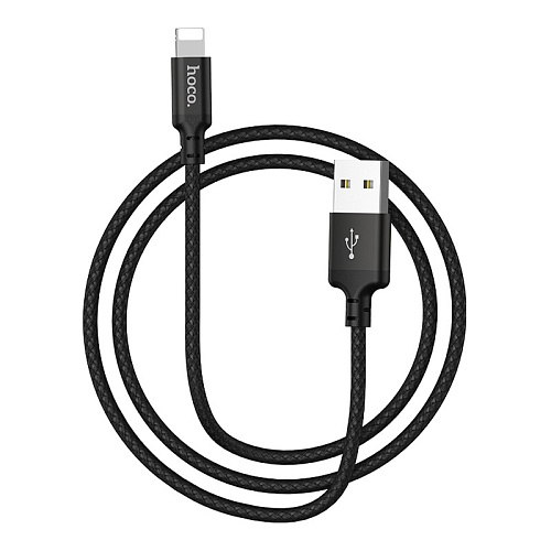 USB дата кабель Lightning, HOCO, X14, 2М, черный