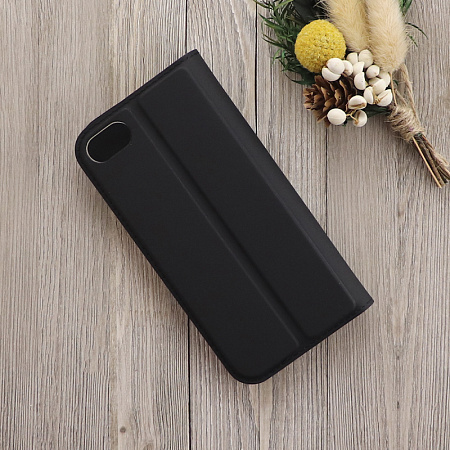 Чехол-книжка для iPhone 7/8/SE (2020), X-CASE, боковой, черный