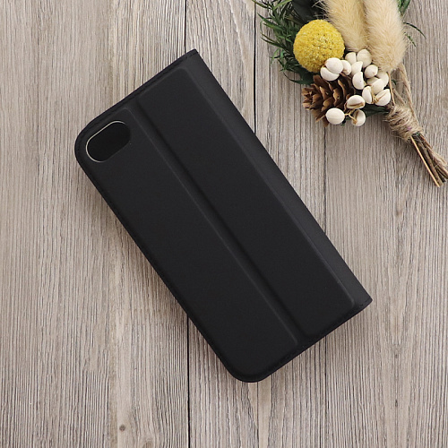 Чехол-книжка для iPhone 7/8/SE (2020), X-CASE, боковой, черный