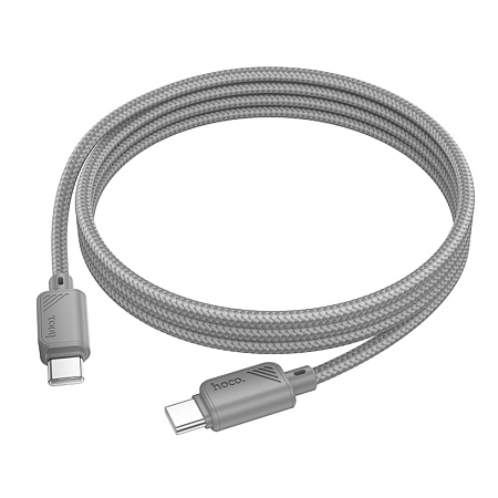 Кабель Type-C на Type-C, HOCO, X113, 1м, 60W, серый