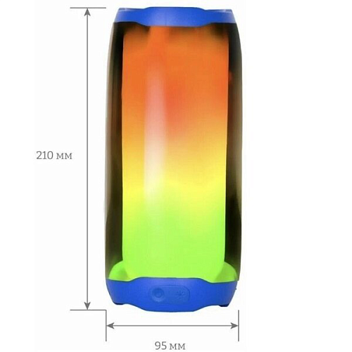 Колонка HC8 Pulsating colorful, Светится во время работы, HOCO, синий