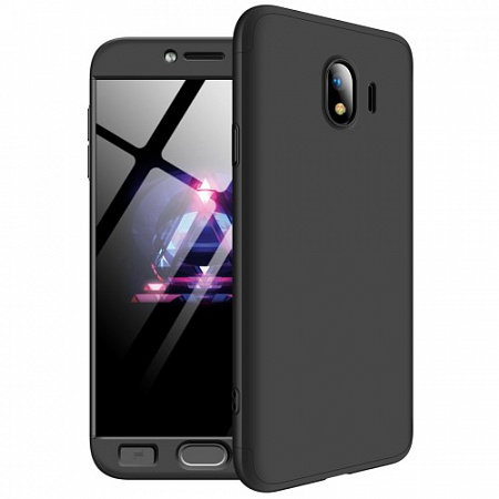 Чехол-накладка для Samsung Galaxy J4 (2018), J400F, из 3х частей, черный