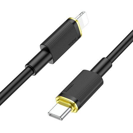 Кабель Lightning to Type-C (PD), HOCO, U109, 1.2м, черный
