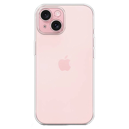 Чехол силиконовый для iPhone 15 (6.1), X-CASE, прозрачный