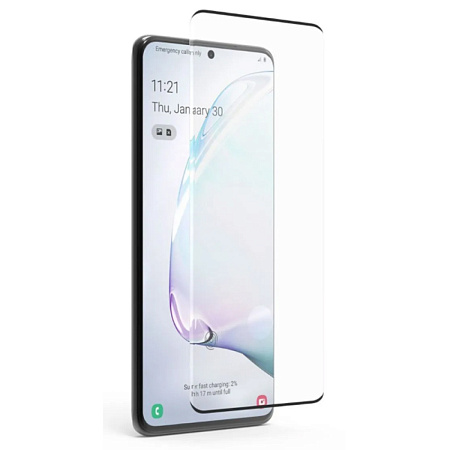 Защитное стекло на Samsung Galaxy S20 /S11E/S11 Lite, полный клей, черное, X-CASE