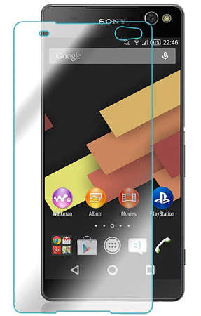 Защитное стекло на Sony Xperia E5533, C5 Ultra, прозрачное, X-CASE