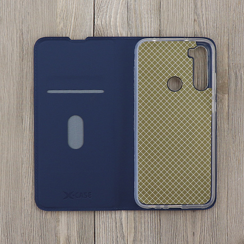 Чехол-книжка для Xiaomi Redmi Note 8/redmi Note 8 (2021), X-CASE, боковой, синий