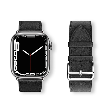 Ремешок на руку для Apple Watch 38/40/41/42 мм, HOCO, WA17, коровья кожа, черный