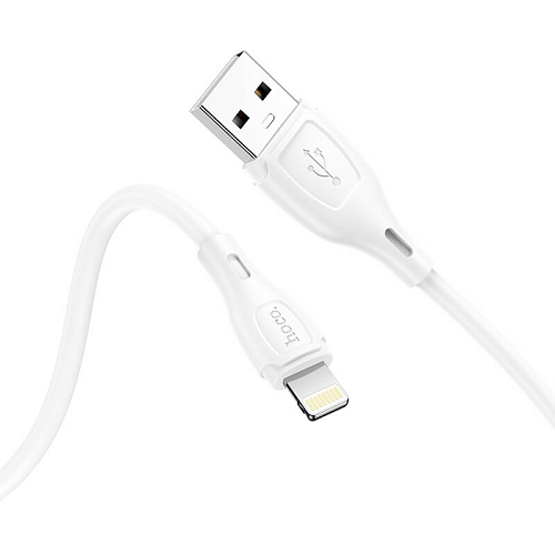 USB дата кабель Lightning, HOCO, X61, силиконовый,  белый