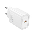 Сетевое зарядное устройство, 1 PD 30W (N62), HOCO, белый