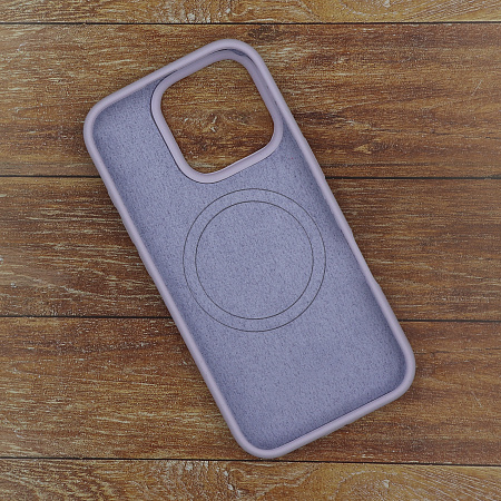 Чехол-накладка для iPhone 16 Pro, Silicon Case, магнитный (MagSafe), без лого, X-CASE, сиреневый