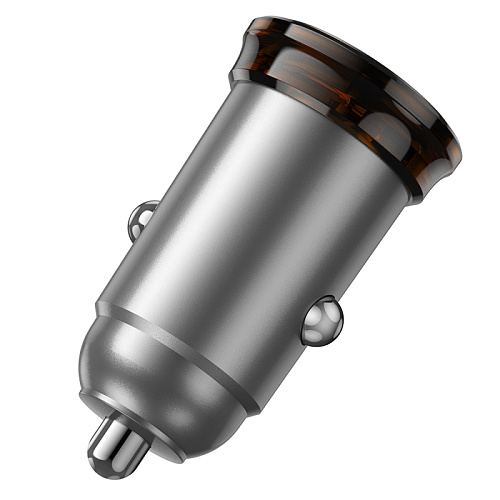 Автомобильное зарядное устройство, 1 PD 30W (NZ16), HOCO, серый