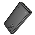 Универсальный Доп. Аккумулятор 20000mAh, J87A, HOCO, выход 1 USB (18W), 1 PD (20W), вход Micro/Type-C, черный