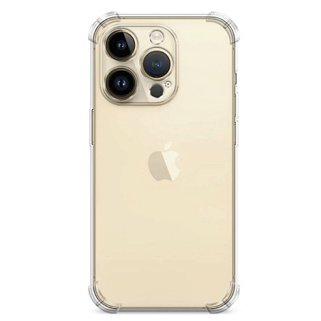 Чехол силиконовый для iPhone 12 Pro (6.1), усиленные края, с защитой камеры, X-CASE, прозрачный