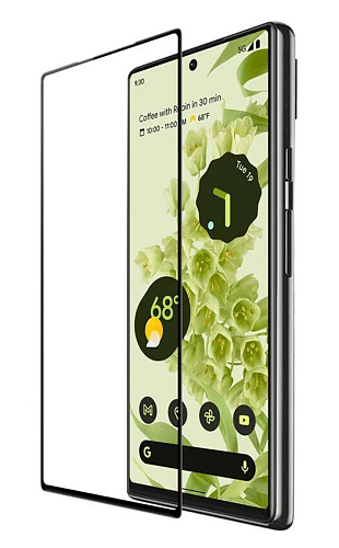 Защитное стекло на Google Pixel 6, с черной рамкой, X-CASE