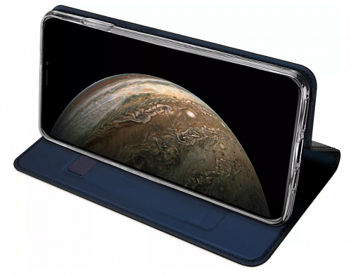 Чехол-книжка для iPhone 11 Pro Max, DU DU, боковой, синий