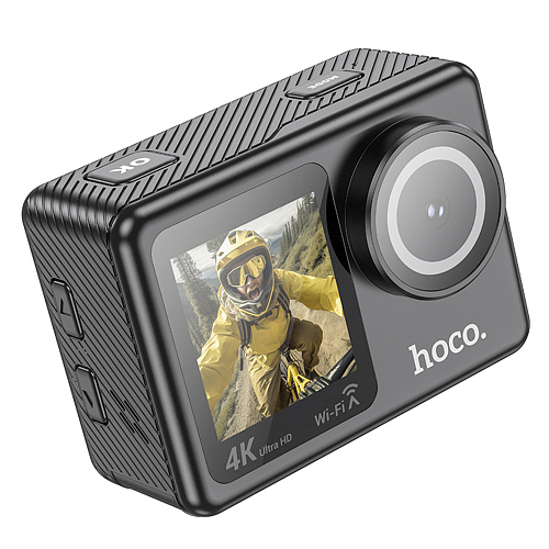 Cпортивная камера DV101 с двумя дисплеями, НOCO, черный