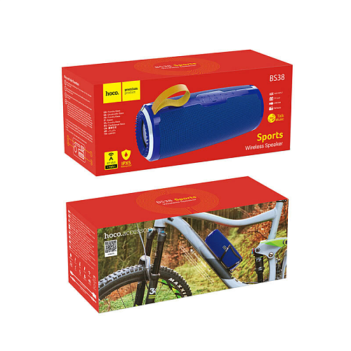 Колонка BS38 Cool freedom sports wireless speaker, HOCO, синяя