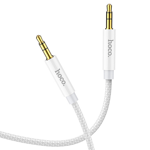 AUX Audio кабель 3,5 мм, UPA19, HOCO, белый