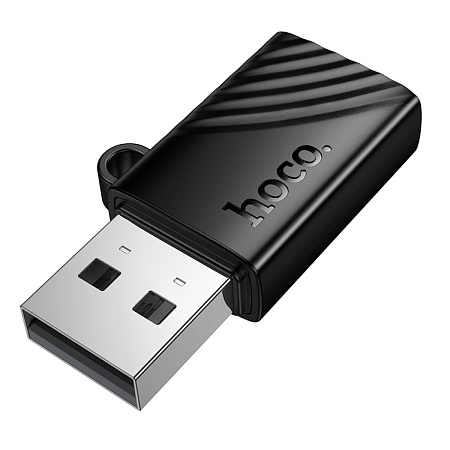 Картридер USB, HB53, HOCO, поддержка microSD карт, цвет черный