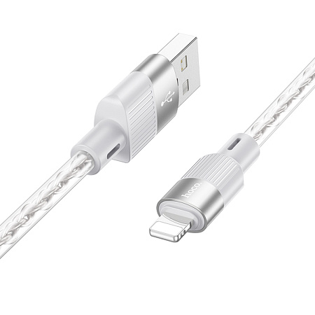 USB дата кабель Lightning, HOCO, X99, 1M, серый