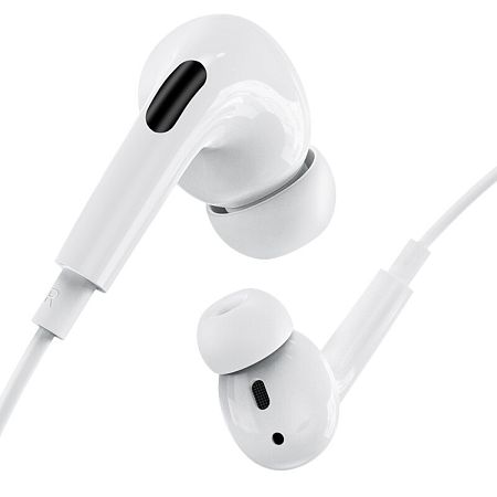 Проводные наушники M1 Pro Original series earphones, вакуумные с микрофоном, HOCO, белые
