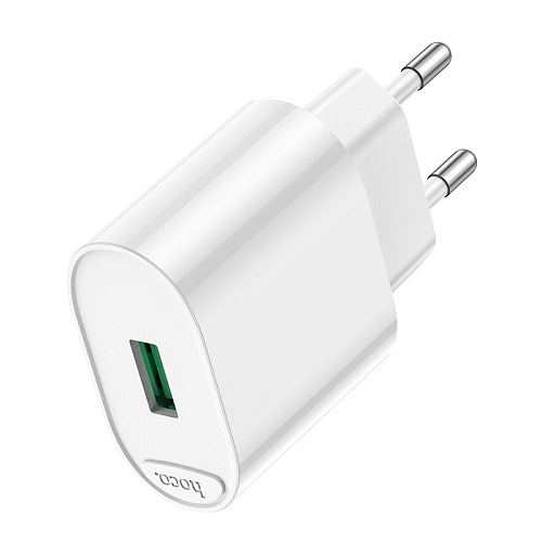 Сетевое зарядное устройство, 1 USB 3.0A 18W (C109A), HOCO, белый