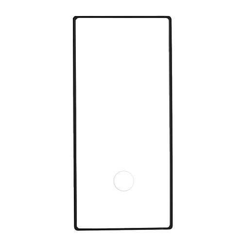 Защитное стекло на Samsung Galaxy S23 Ultra, полный клей, прозрачное с черной рамкой, X-CASE