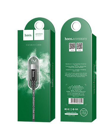 USB Кабель Micro, HOCO, X14, черный