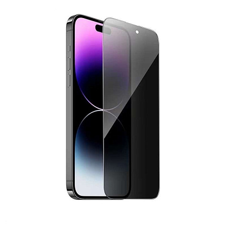 Защитное стекло для iPhone 14 Pro, A34 Plus, HOCO, Антишпионское стекло, черное