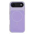 Чехол-накладка для iPhone 17 Air, Silicon Case, магнитный (MagSafe), с дизайном, без лого, X-CASE, сиреневый