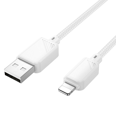 USB дата кабель Lightning, HOCO, X113, 1м, белый