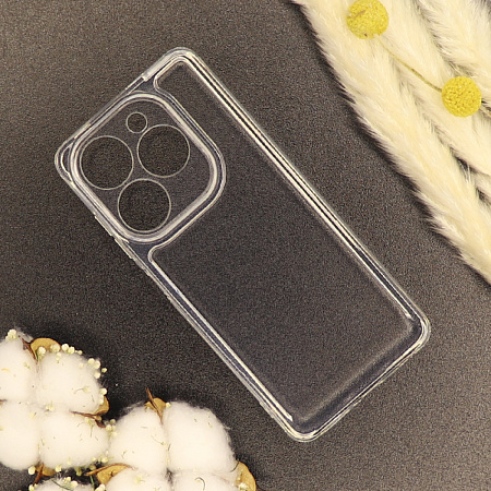 Чехол силиконовый для TECNO Spark 20/Spark 20C/Spark GO 2024/Pop 8, с защитой камеры, X-CASE, прозрачный