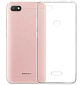 Чехол силиконовый для Xiaomi Redmi 6, прозрачный (с отпечатком)
