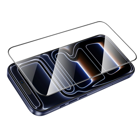 Защитное стекло для iPhone 17 Pro Max, G14, HOCO, Guardian shield series full-screen HD tempered glass, черное
