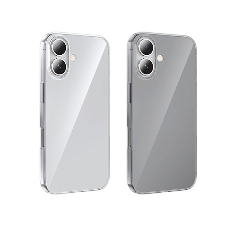 Чехол силиконовый для iPhone 16 Plus, Light series TPU, HOCO, прозрачный