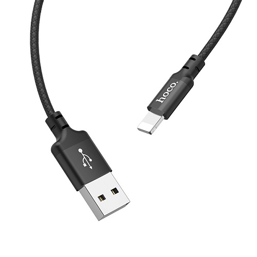 USB дата кабель Lightning, HOCO, X14, 2М, черный