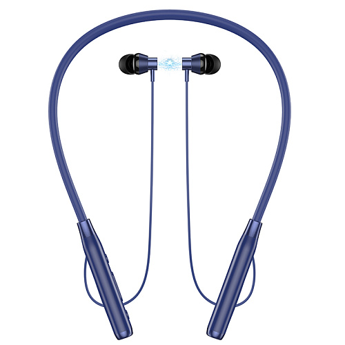 Беспроводные наушники ES62 Plus, HOCO, спортивные наушники вакуумные, синий